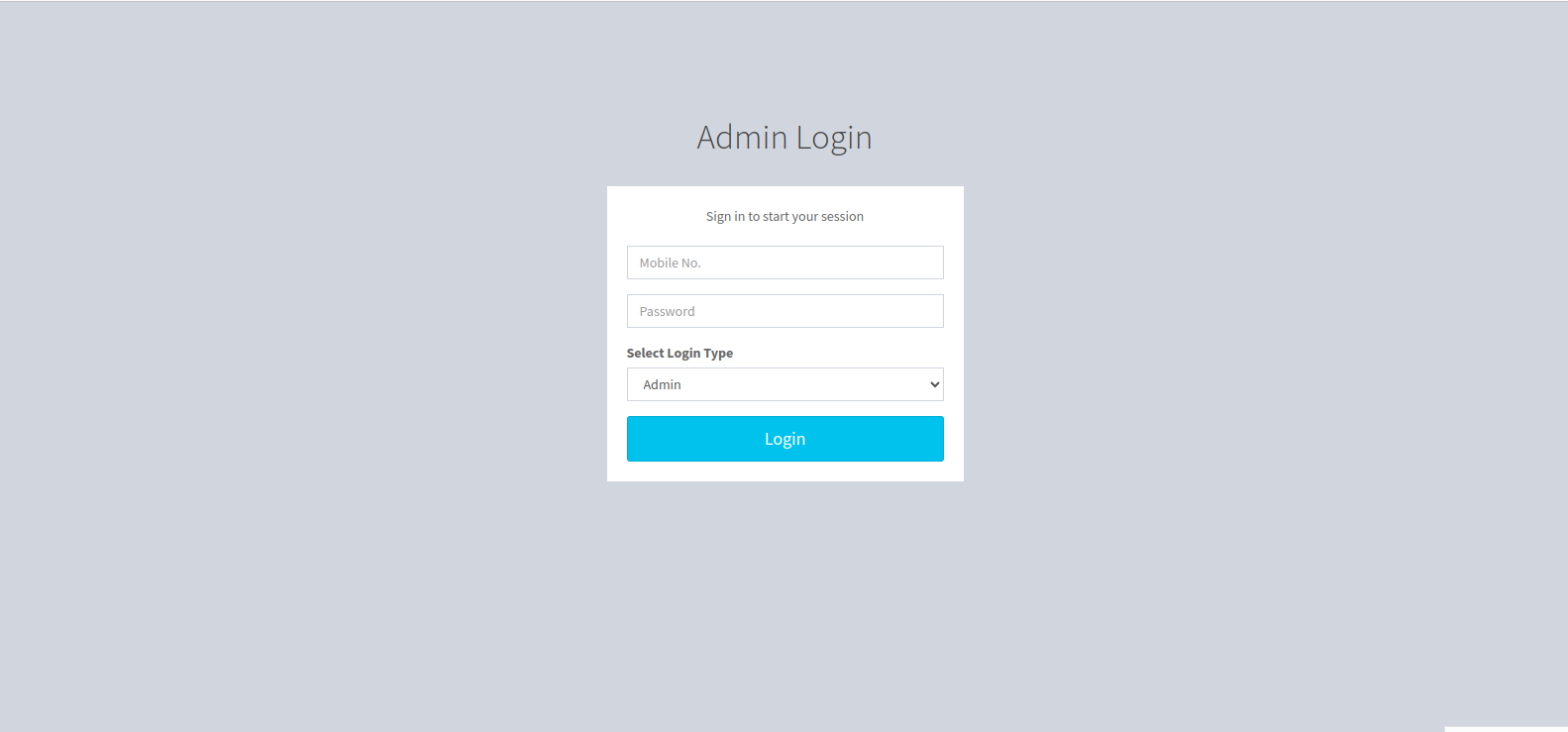 Admin Login